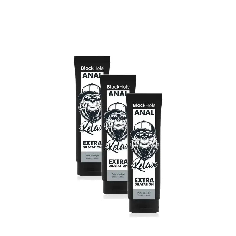 Black Hole Anal Relax Gel 250 ml, pack of 3