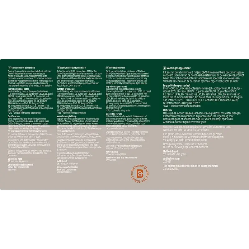 Bonusan Bacteri 17 Expert Resilience, Pack 4x28 Envelopes