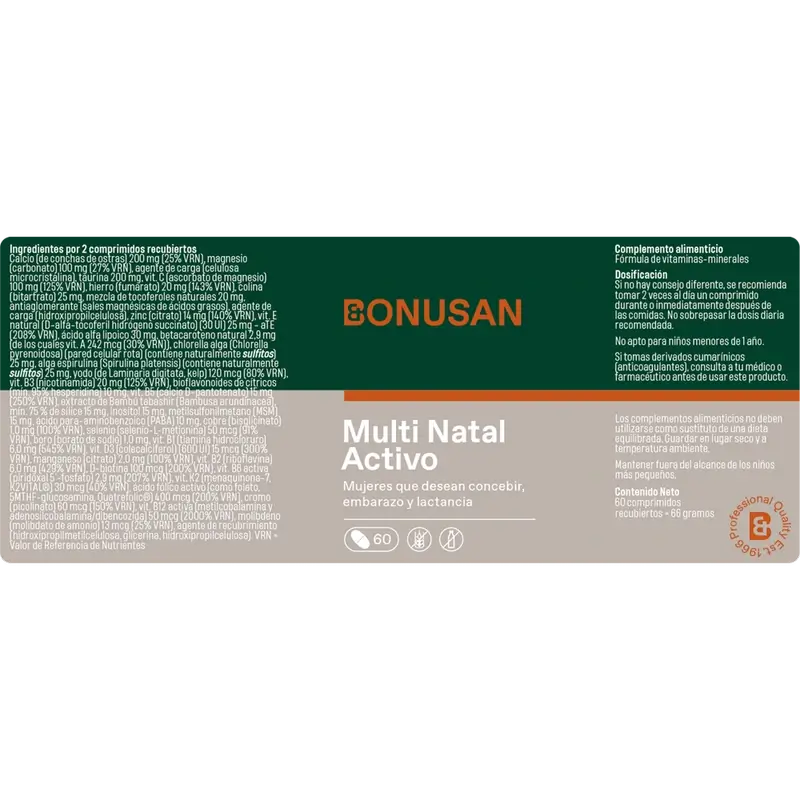 Bonusan Multi Natal Active Pack 2 x 60 tablets