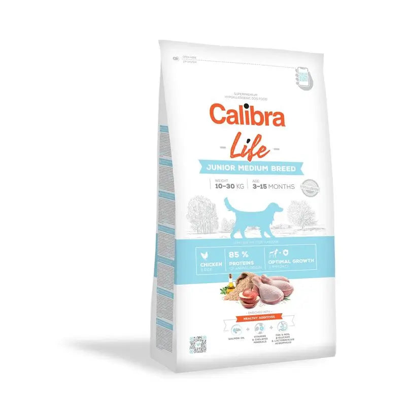 Calibra Dogs Life Junior Medium Breed Chicken 12Kg