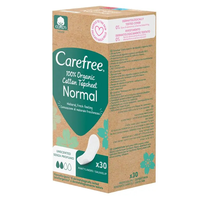 Carefree Plus Organic Cotton 30pcs