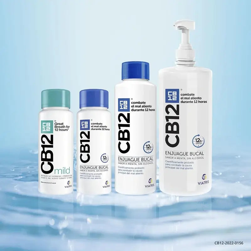 CB12 Mint Mouthwash Mint Flavoured Halitosis Mouthwash, 1000 ml