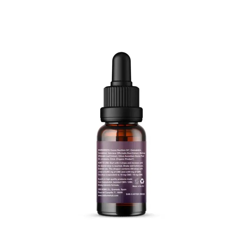 CBD HOME CBD + CBC + Lemon Balm + Valerian Oil, 10 ml