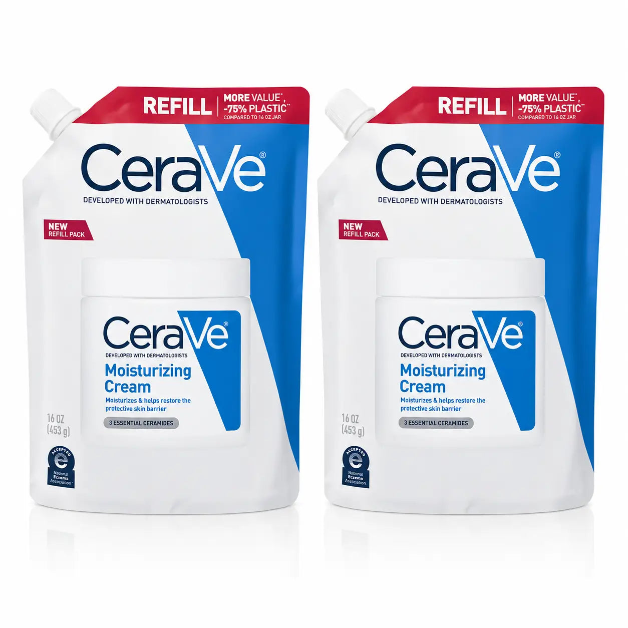 Cerave Pack Cerave Moisturising Cream Refill , 454 Ml X2 , x2