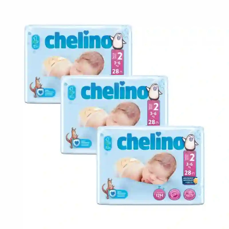 Chelino Nappy Size 2 (3-6 Kg) , 3X28 Units