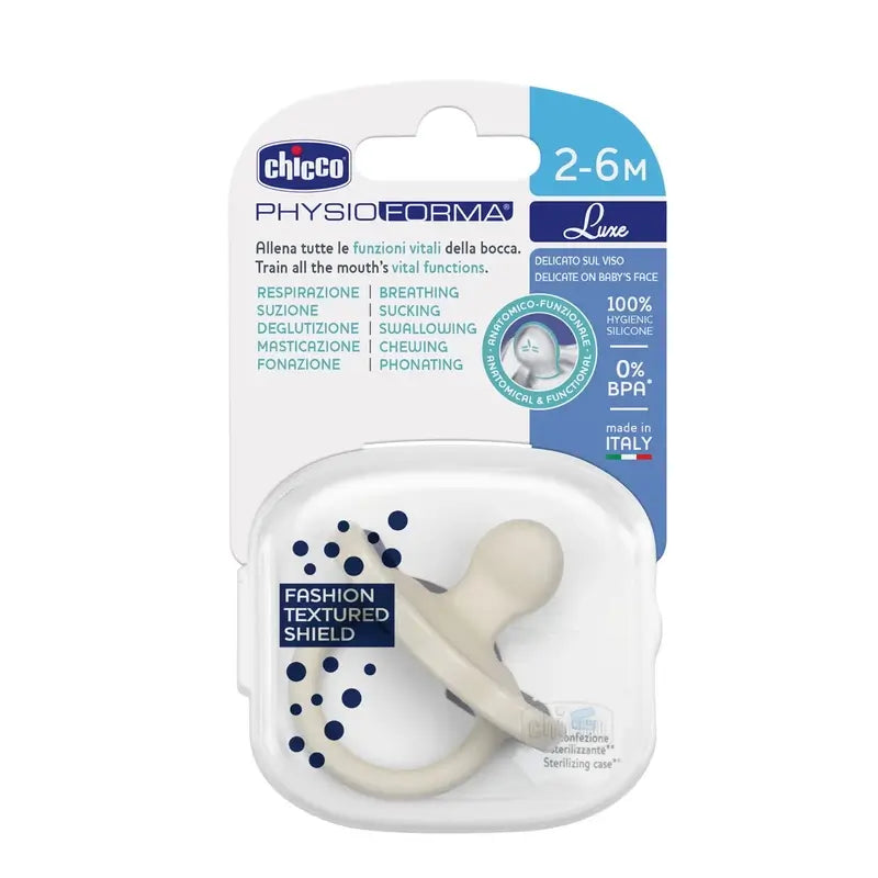 Chicco Pacifier Physioforma Luxe 2-6M 1 Unit Grey