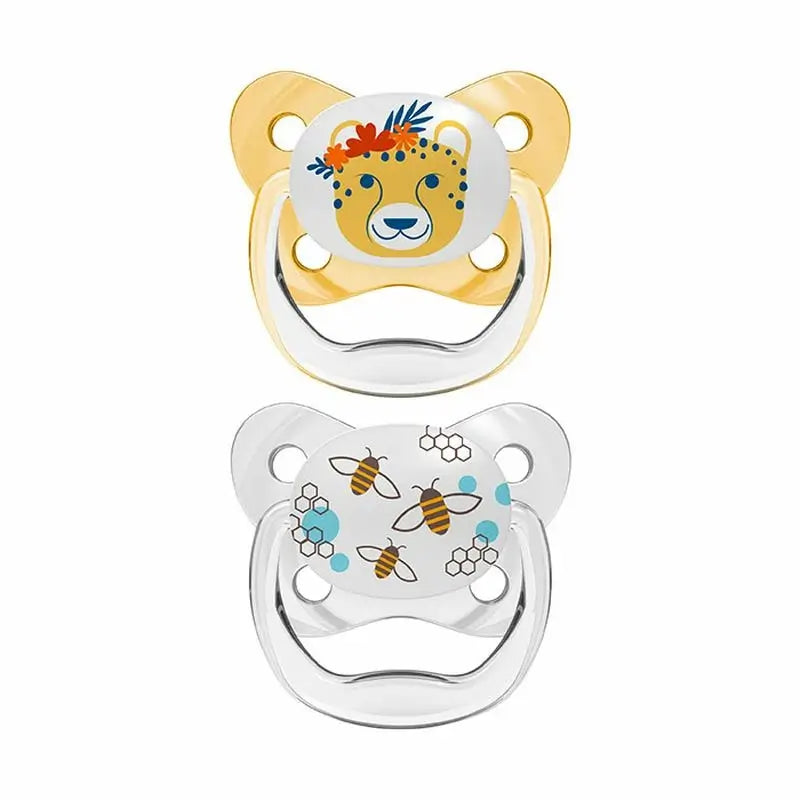 Prevent Pacifier Butterfly Shield T-2 6-18 Months Yellow