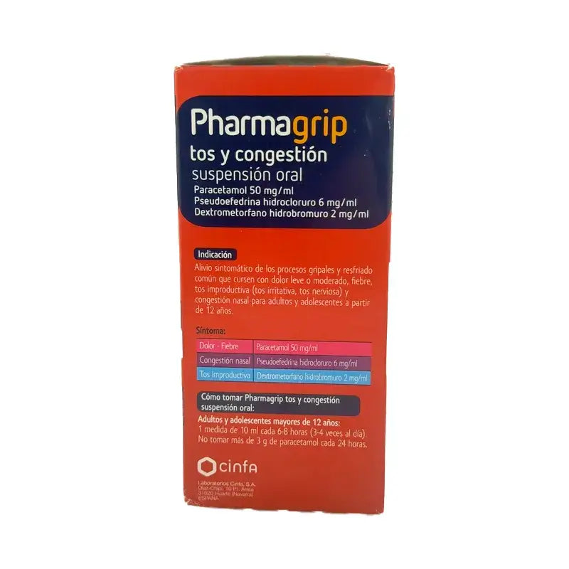 Pharmagrip Cough & Congestion Oral Suspension , 125 ml