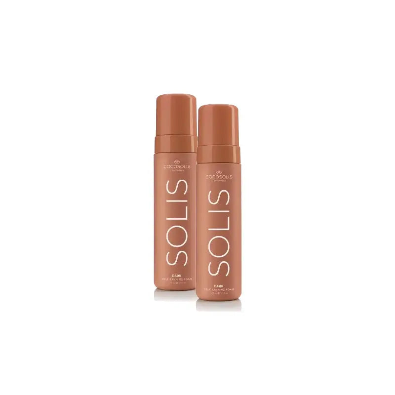Cocosolis Solis Dark Self-Tanning Foam, Pack of 2 x 200 ml