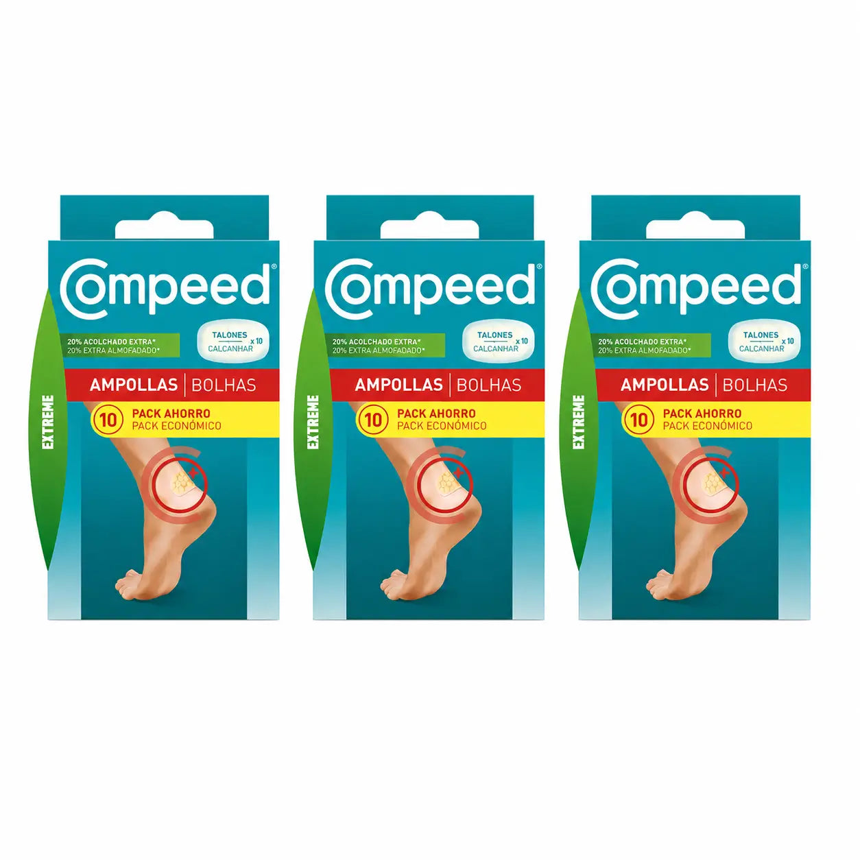 Compeed Extreme Blister Plasters, 10 plasters, pack of 3
