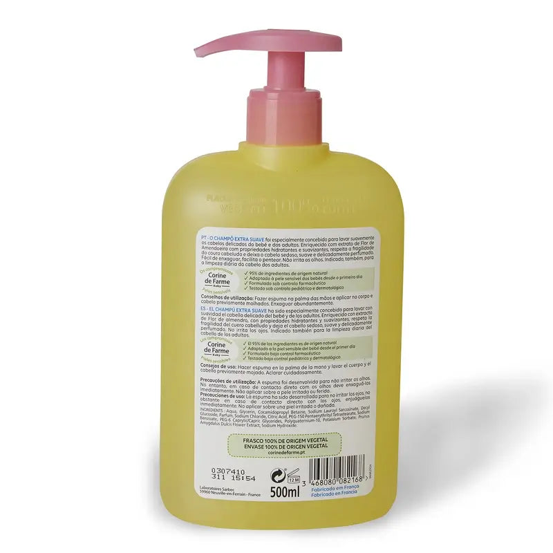 Corine De Farme Almond Blossom Extra Gentle Shampoo , 500 ml