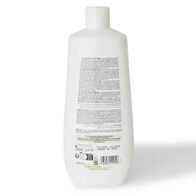 Corine De Farme Milk & Honey Shower Gel , 750 ml