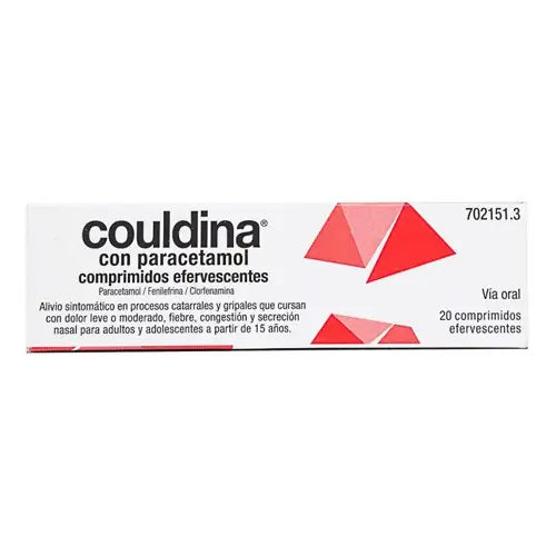 Couldina with Paracetamol 20 Effervescent tablets