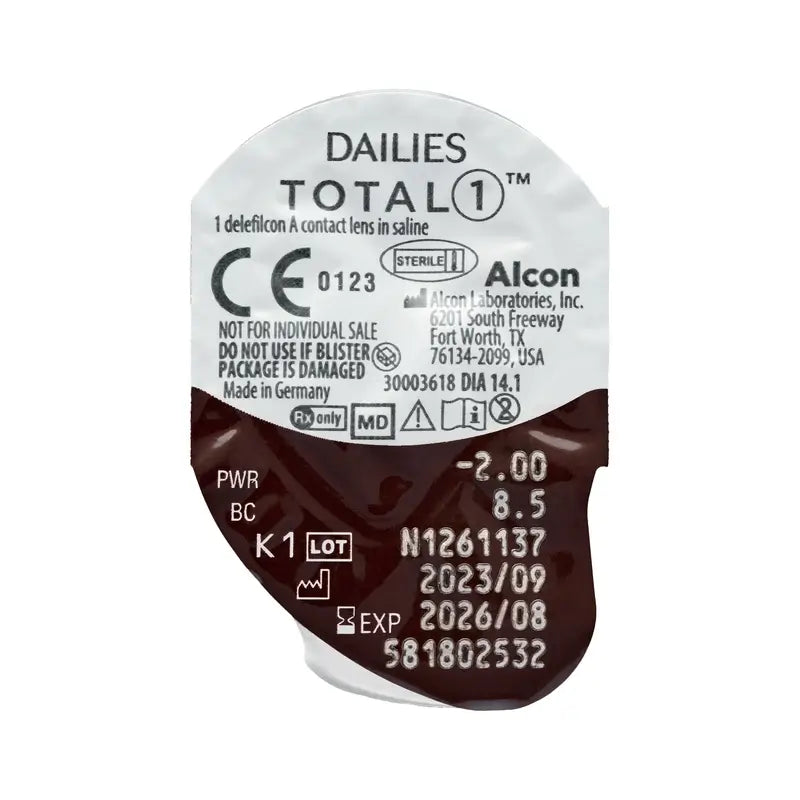 Dailies Total1 Daily Spherical Lenses , 90 units