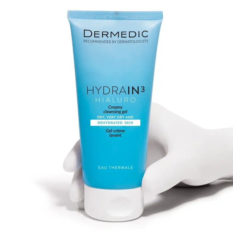 Dermedic Hydrain3 Hyaluronic Creamy Cleansing Gel, 200 ml