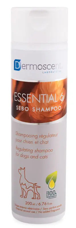 Dermoscent Essential 6 Dog Cat Sebum Shampoo0, 200 ml
