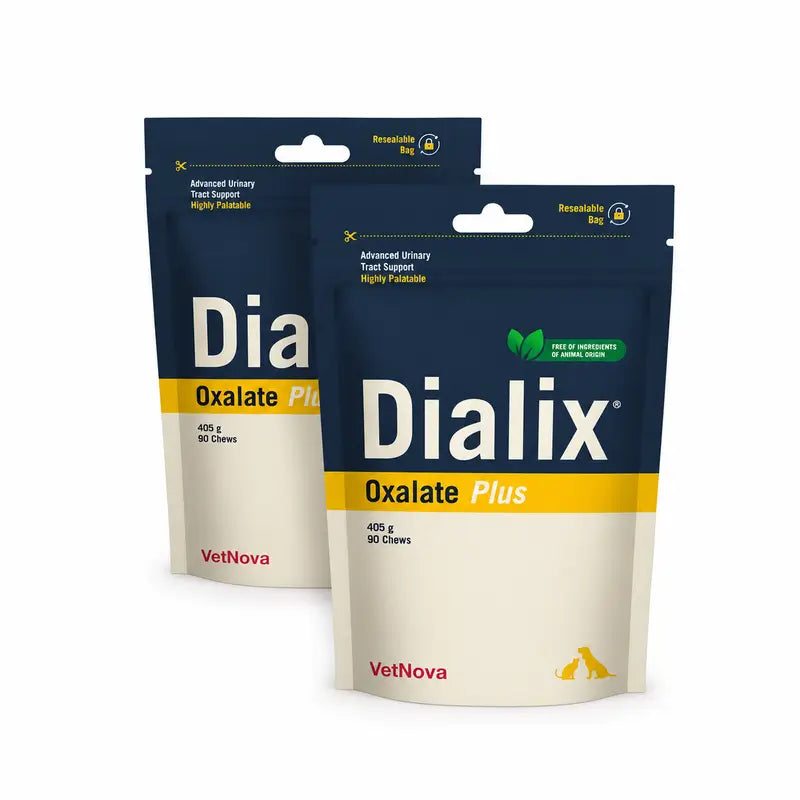 Dialix® Oxalate Plus Pack 2 x 90 Chews – New Vegan Formula, 405 g
