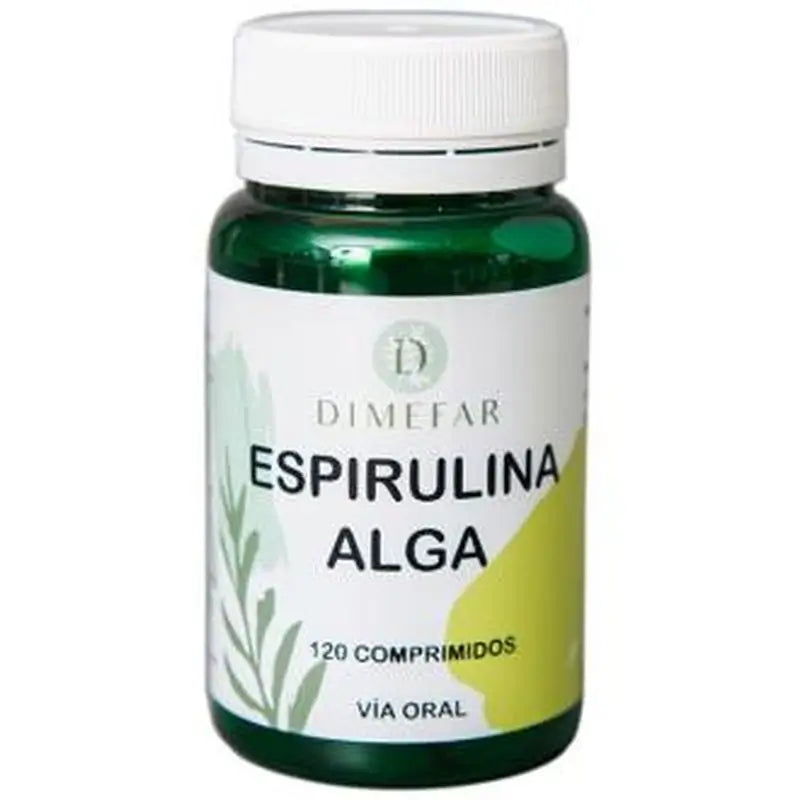 Dimefar Spiruldin Spirulina (Algae From Mexico)450Mg. 120Com