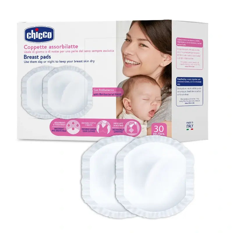 Chicco Antibacterial Absorbent Pads 30 Units