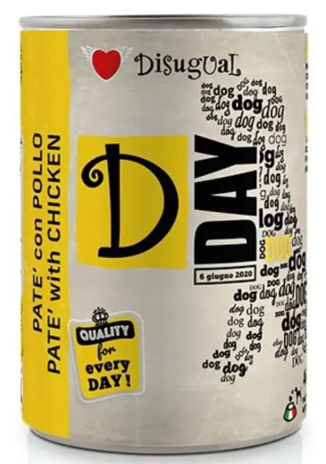 Disugual D-Day Dog Chicken 6X400Gr