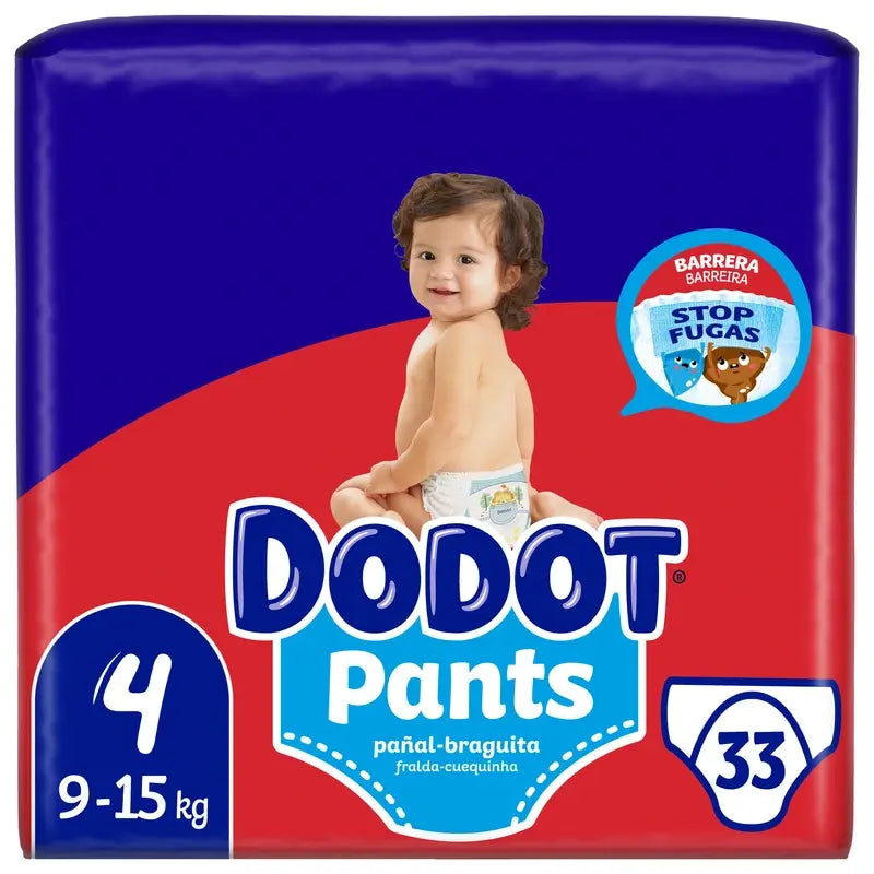 Dodot Pants Panty Size 4 (9-15 Kg), 33 Nappies