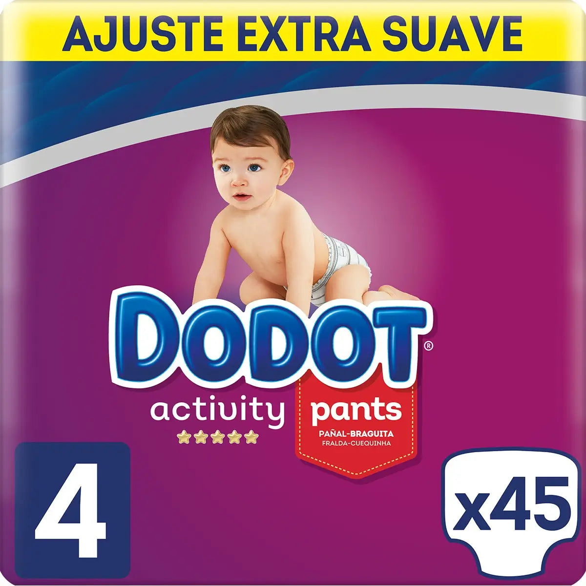 Dodot Pants Activity Nappy Extra Jumbo Size 4 (9-15 Kg), 45 pieces