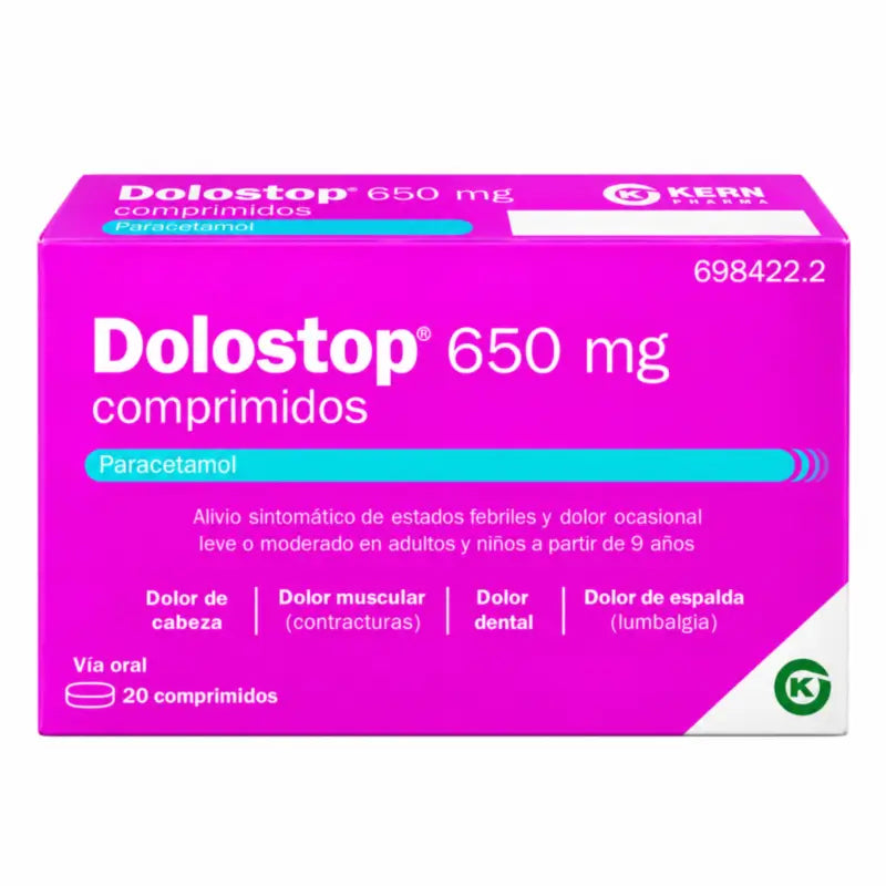 Dolostop 650 mg 20 Tablets