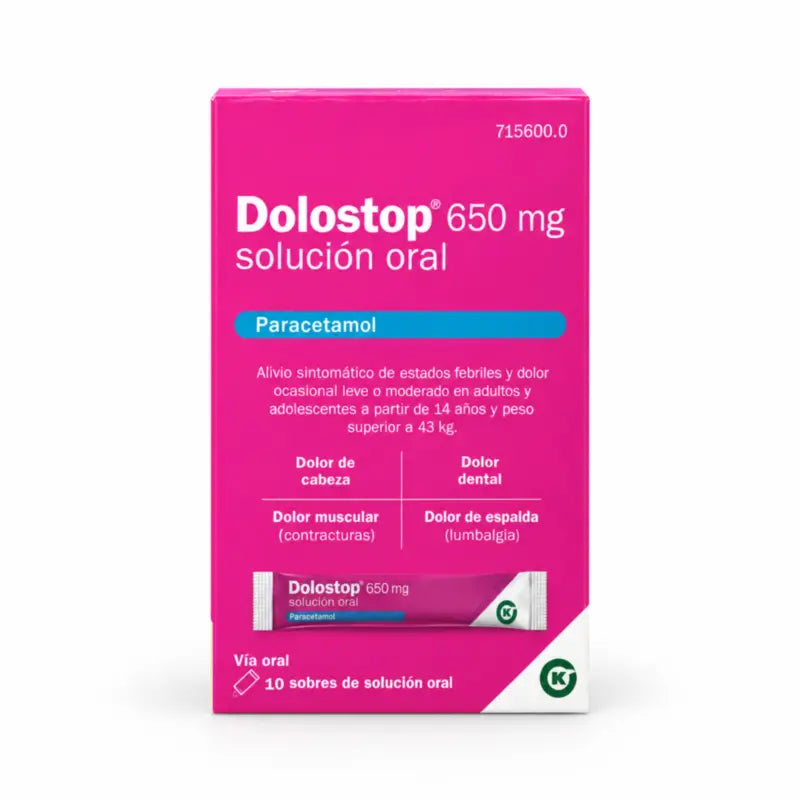 Dolostop 650 mg Oral Solution 10 Sachets