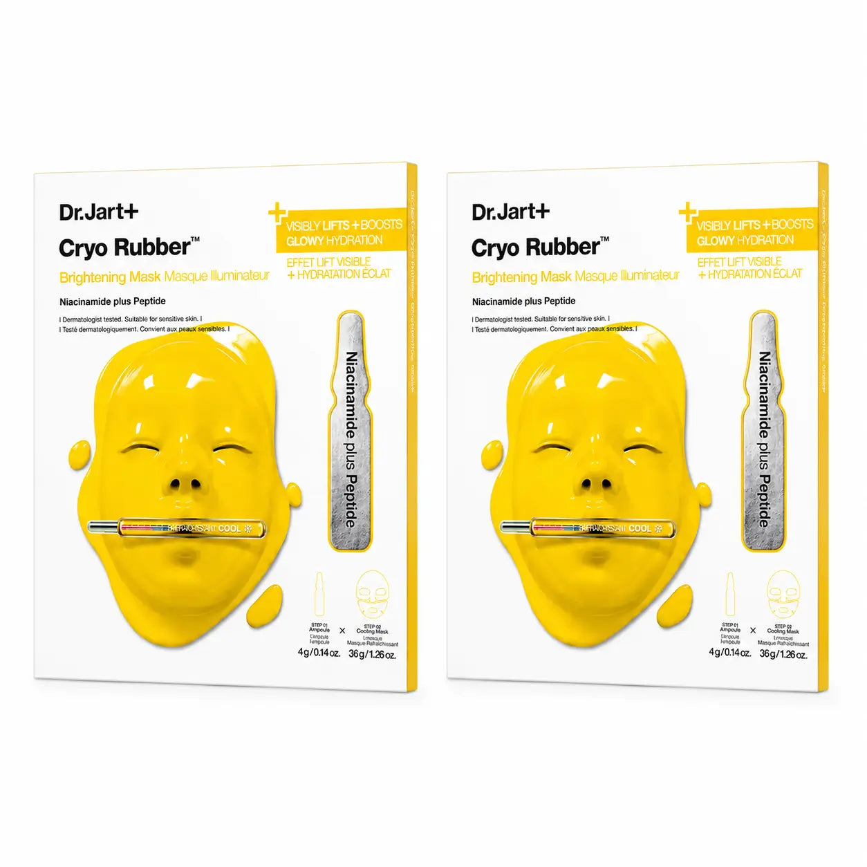 Dr.Jart+ Cryo Rubber Brightening Mask,pack 2