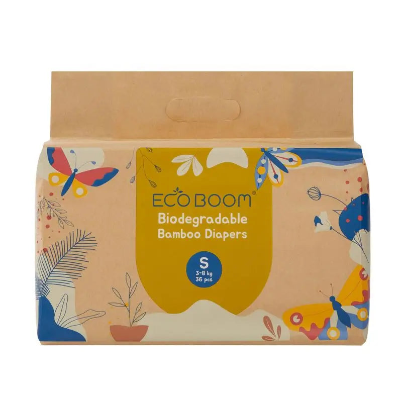 Eco Boom Bamboo Nappy Joy S 2, 36 pcs.