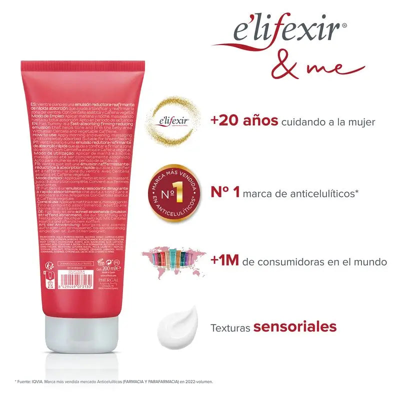 Elifexir Flat Belly Firming Abdomen Slimming Cream 200Ml
