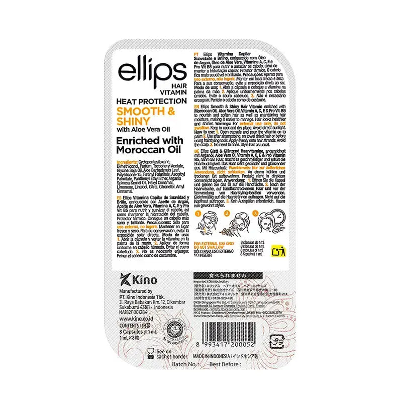 Ellips Hair Vitamin Argan Oil Orange Vitality , 8 capsules
