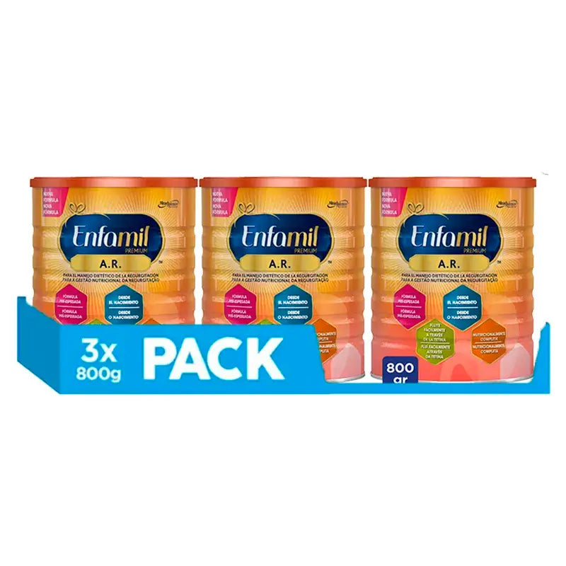 Enfamil A.R. Milk Formula For The Dietary Management Of Regurgitation, Pack 3 X 800 Gr.