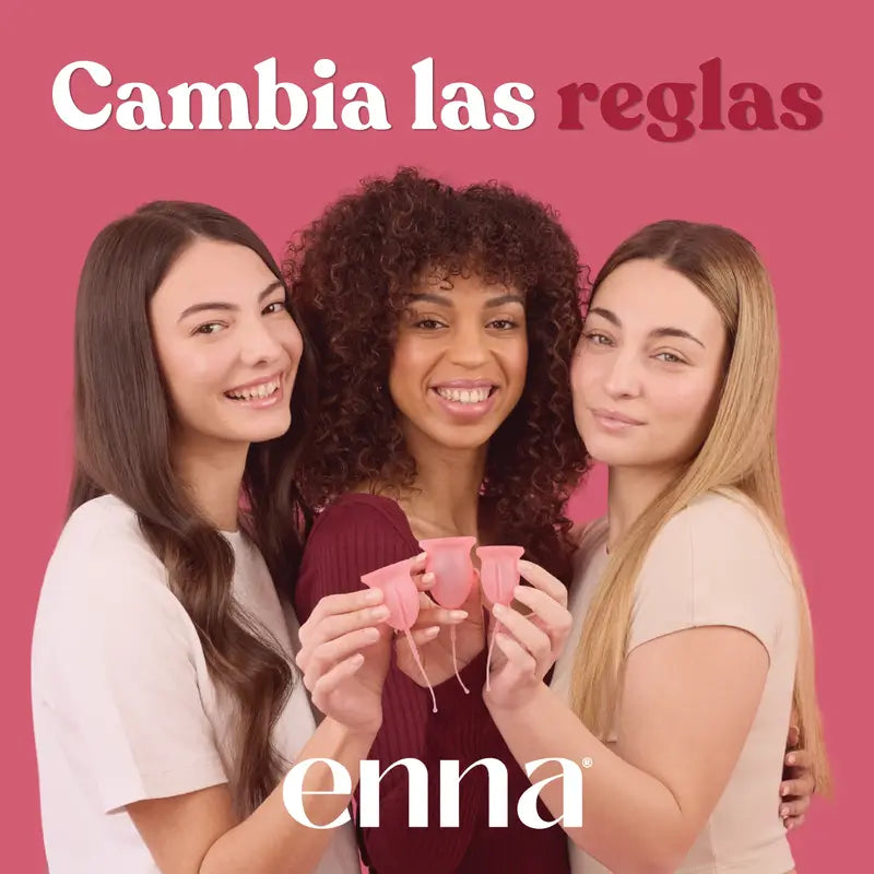 Enna Cycle Easy Menstrual Cup Size M, 2 Cups + Sterilised Box