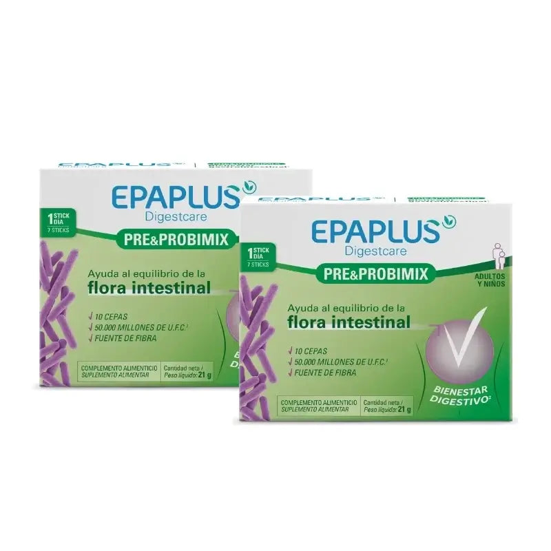 Epaplus Digestcare Pre&Probimix, 7 sachets, pack of 2
