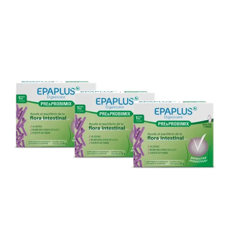 Epaplus Digestcare Pre&Probimix, 7 sachets, pack of 3