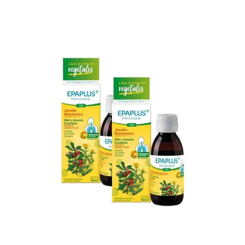 Epaplus Immuncare Cough Syrup for Adults, Lemon Flavour, 150 ml, pack of 2