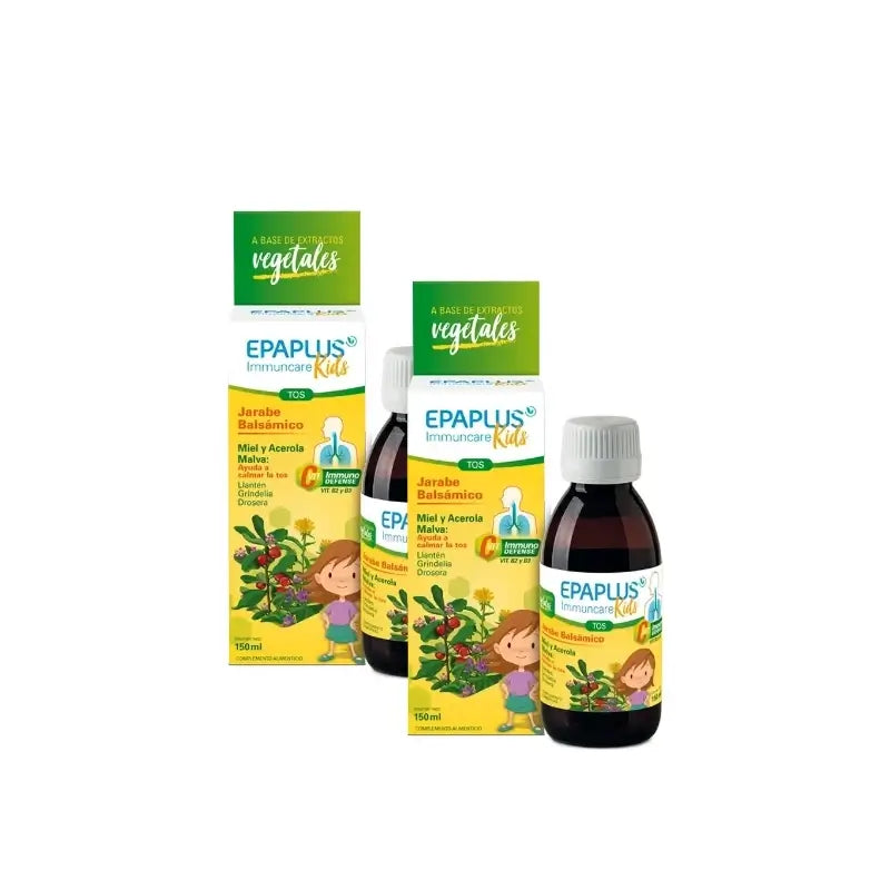 Epaplus Immuncare Children’s Cough Syrup, Raspberry Flavour, 150 ml, pack of 2