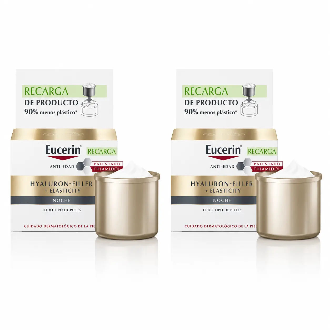 Eucerin Refill Night Cream Hyaluron Filler Elasticity , 50 Ml , pack 2