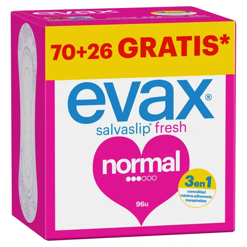 Evax Normal, No Odor System, 96 Units panty liners