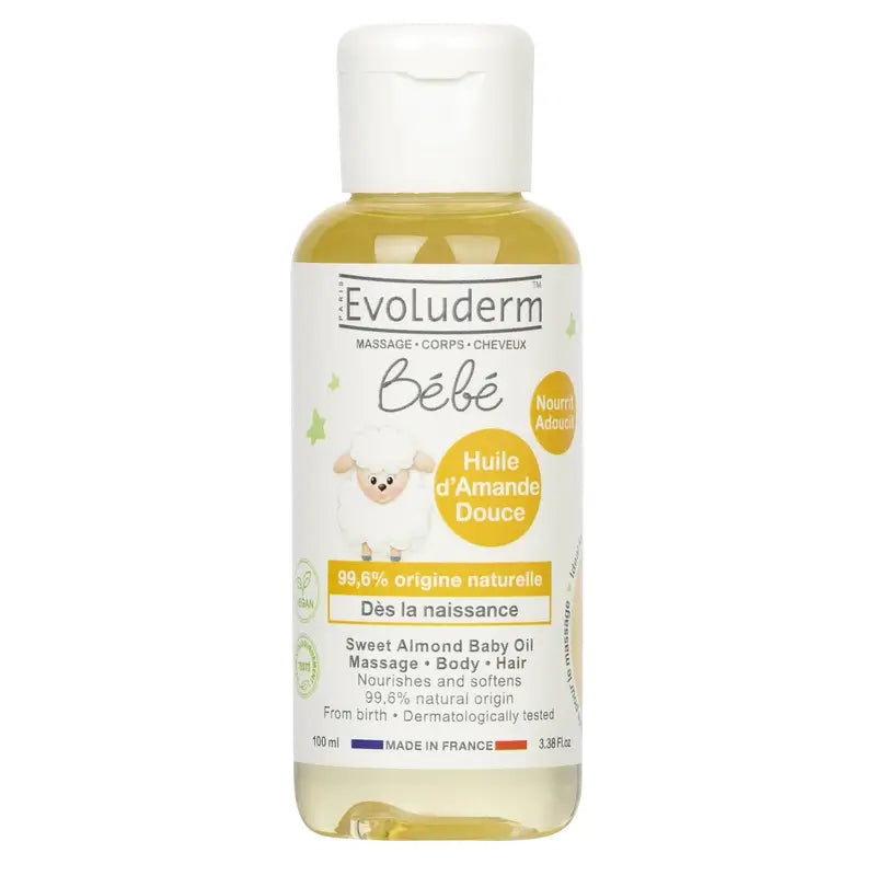 Evoluderm Sweet Almond Oil, 100 ml
