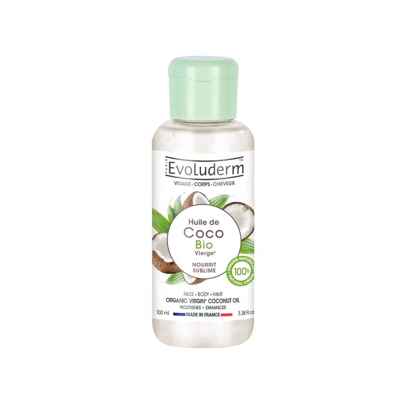 Evoluderm Organic Coconut Oil, 100 ml