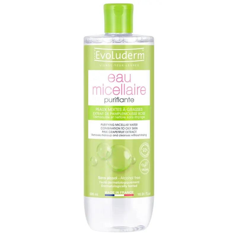 Evoluderm Micellar Water for Mixed Skin, 500 ml