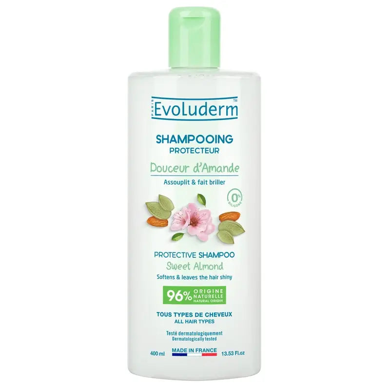 Evoluderm Sweet Almond Shampoo, 400 ml