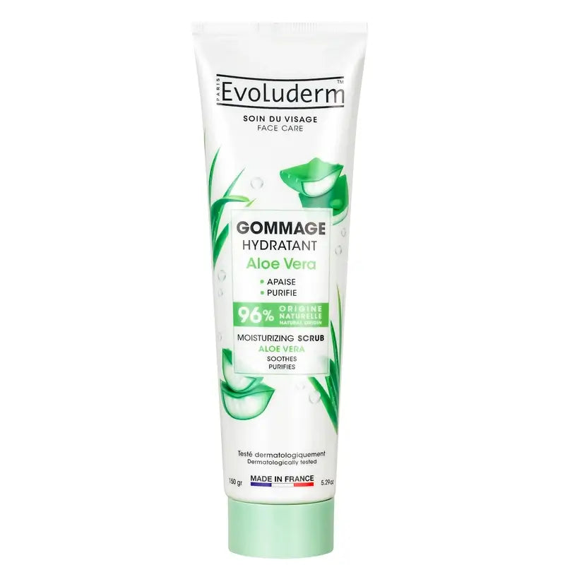 Evoluderm Moisturising Aloe Vera Facial Scrub, 150 g