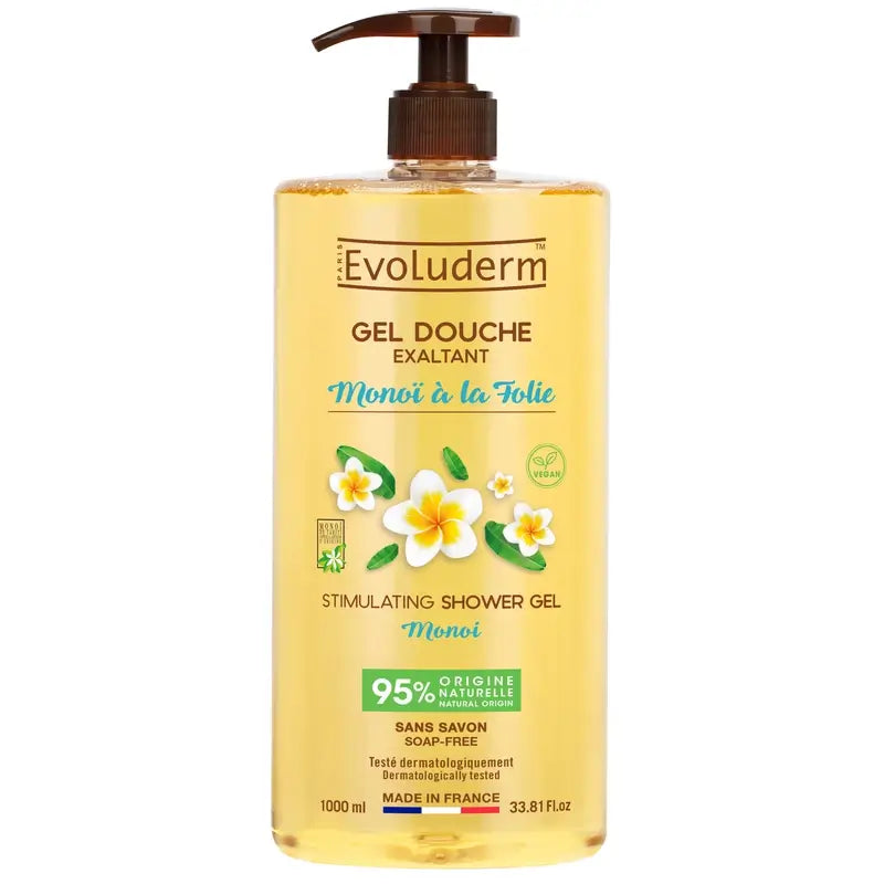 Evoluderm Monoi A La Folie Shower Gel, 1000 ml