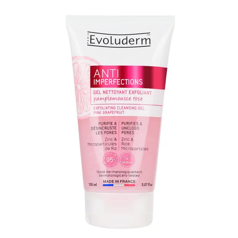 Evoluderm Exfoliating Cleansing Gel, 150 ml