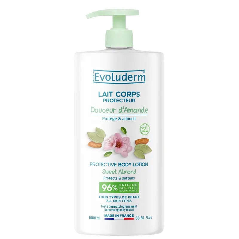Evoluderm Sweet Almond Body Lotion, 1000 ml