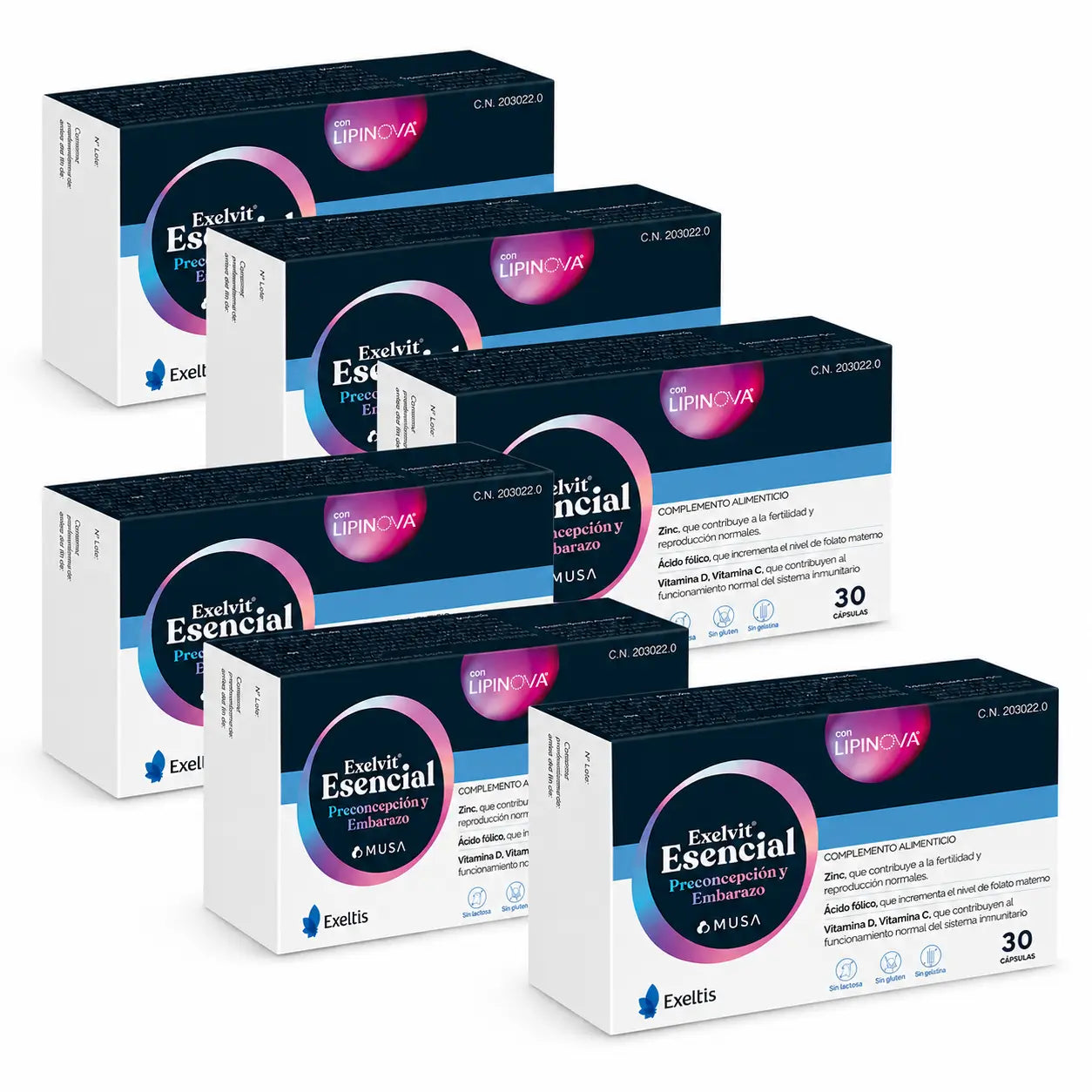 Exelvit Essential Preconception and Pregnancy, 6x30 Capsules