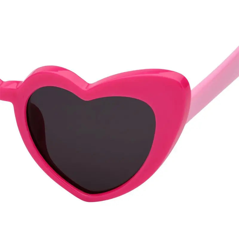 Farmamoda Children's Polarised Sunglasses Heart Fuchsia & Pink, 25 gr